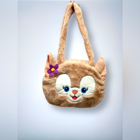 Disney Other - Shanghai Disneyland’s famous character Lina Bell Faux Fur w/flower Shoulder Bag